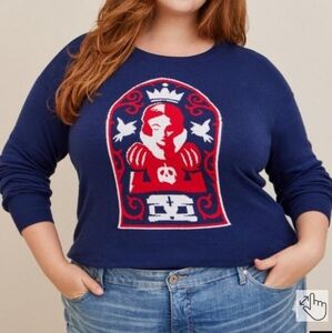 NWT TORRID Disney's Snow White Pullover Sweater Size 3(22-24)